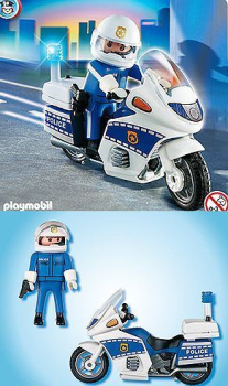 Полицейский на мотоцикле, Playmobil